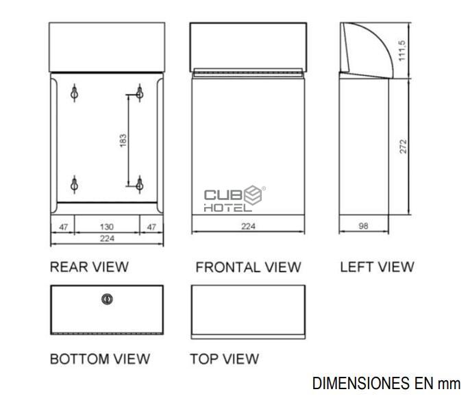  Satin Stainless Steel Wall Toilet Bucket
